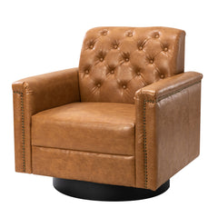 Swivel Armchair - Camel