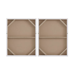 Golden Glimmer Heavily Embellished 2-piece Canvas Wall Art Set