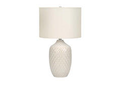 25H Table Lamp, Cream Ceramic, Ivory / Cream Shade