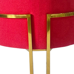 Red and Gold Sofa Chair