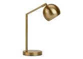 Lighting, 19'h, Table Lamp, Gold Metal, Gold Shade, Contemporary
