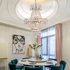 Royal Contemporary Gold Crystal Chandelier - Gold