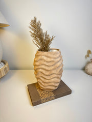 Mediterranean Ceramic Hand-Painted Terracotta Vase 8.5’’ tall
