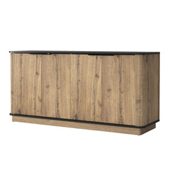 Multi-functional MDF Sideboard, an Ideal Choice for TV and Tableware Storage in Modern Homes, with Product Dimensions of 55*15.7*29.6 Inches.