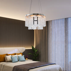 Modern Crystal Chandelier Round Crystal Lamp Luxury Home Decor Light Fixture