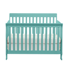 4-in-1 Convertible Crib - Turquoise
