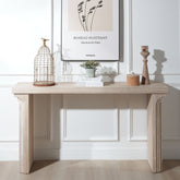 58in Modern Minimalist Wooden Console Table for Entryway, Living Room, and Hallway – Versatile Decorative Accent