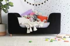 Bodhi Upholstered Toddler Bed - Black