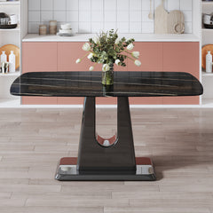 Modern and Luxurious Dining Table - Black