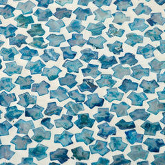 Blue Mosaic Garden Stool Small Side Table