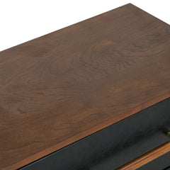 Modern Drawer Nightstand - Black