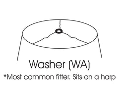 Slant Retro Oval Hardback Lampshade with Washer Fitter - Beige