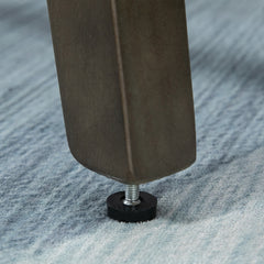 Set of 2 Counter Height Bar Stool PU Leather Kitchen Stool - Grey