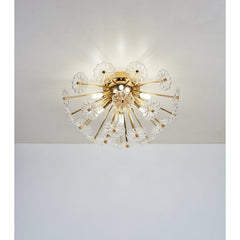 Crystal Blossom Chandelier Light Fixture Ceiling Lamp