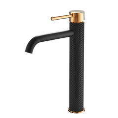 Black and Gold Faucet for Bathroom Sink