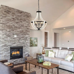 Farmhouse Light Fixtures Chandelier 19"