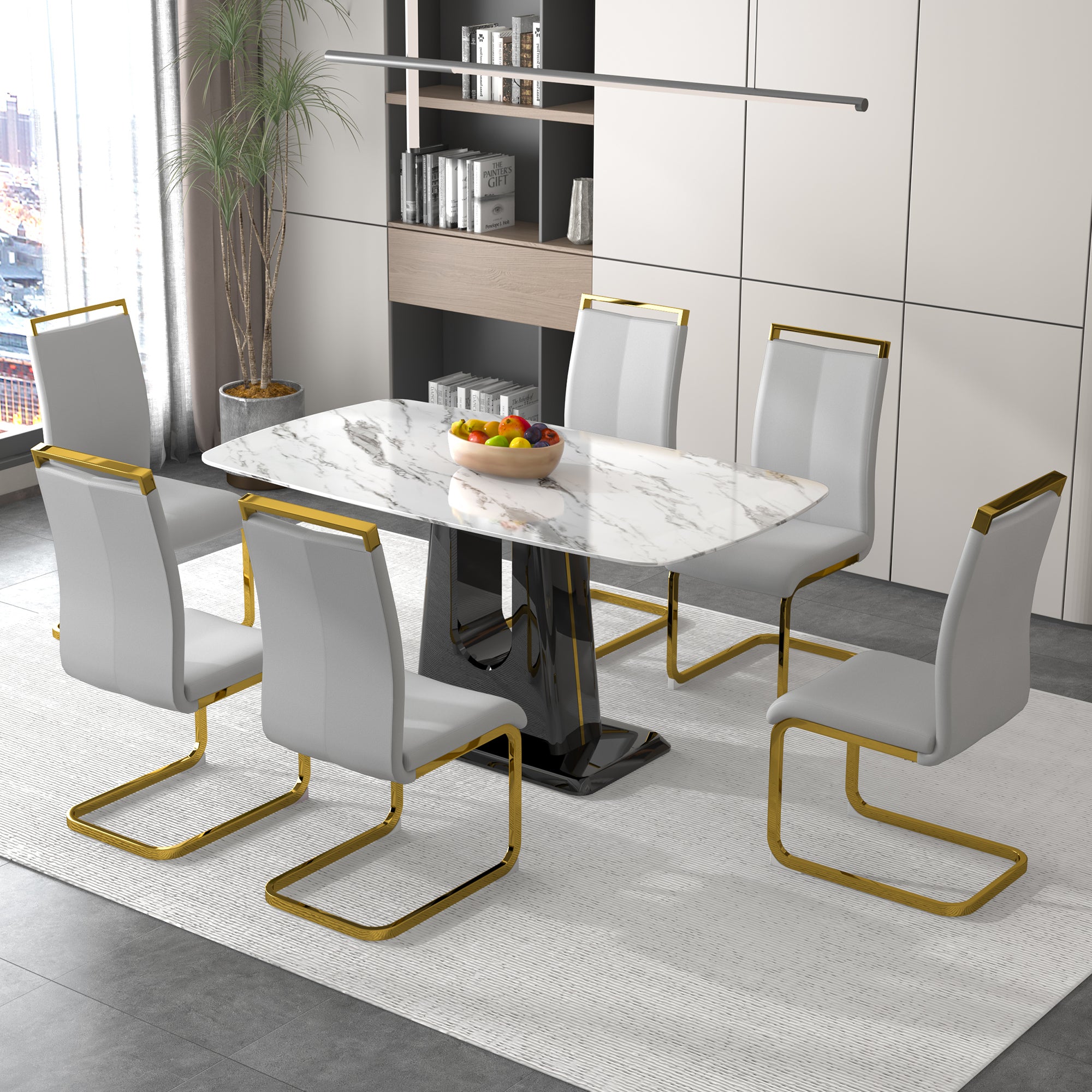 Modern and Luxurious Dining Table - White