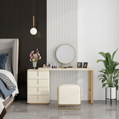 Modern Makeup Vanity Set - Beige