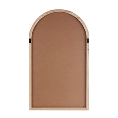 Arched Wood Wall Mirror