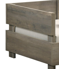 Rustic Grey 36" Wide Modern Comfy Pet Bed with Cushion