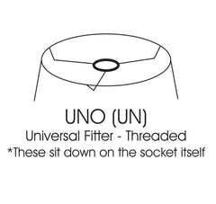 Slant Empire Hardback Lampshade with Uno Fitter - Black (with white lining)