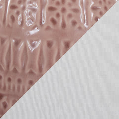 20" Contemporary Accent Lamp in Rose Tan Ceramic, Polished Nickel Accents and White Linen Shade - Set of 2