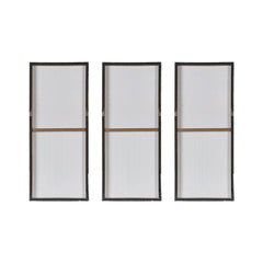 Evening Forest Gold Foil Abstract 3-piece Canvas Wall Art Set