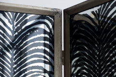 Room Divider, Herero 4-Panel Decorative Screen - Black