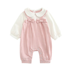 Baby embroidered jumpsuit - Pink