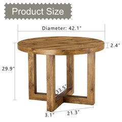 Wooden Dining Table - Natural Wood