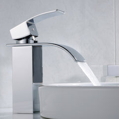 Contemporary Chrome Bathroom Faucet