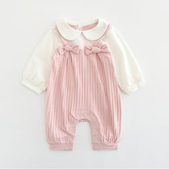 Baby embroidered jumpsuit - Pink