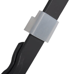 3 Pieces Patio Bistro Balcony Metail Chair Table Set - Gray