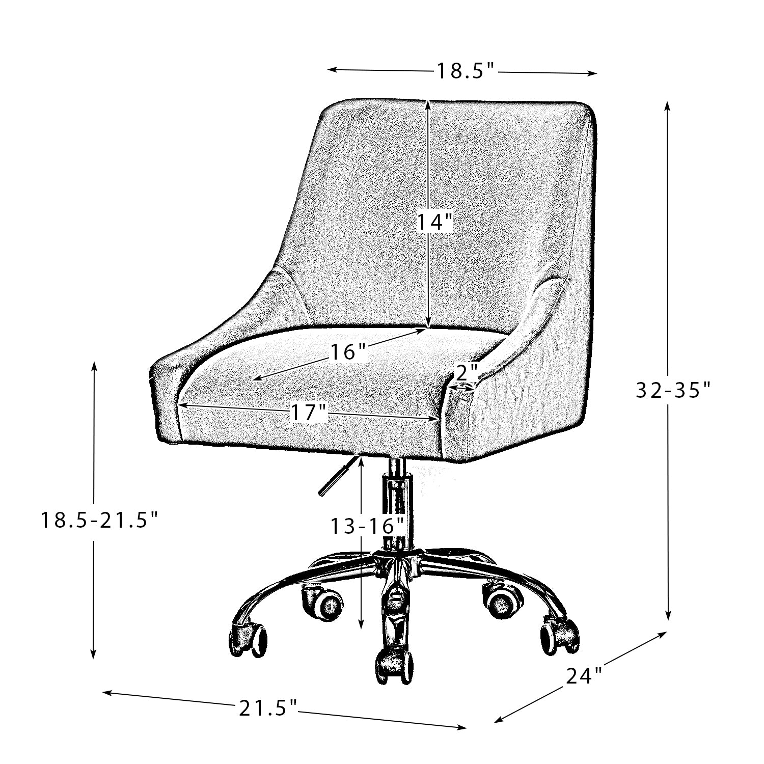 Task Chair - Fuchsia