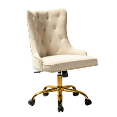 Elegant Home Office Chair - Beige Tan