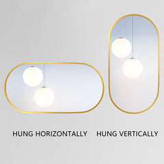 Wall Mounted Mirror Oval Bathroom Mirror 36’’x18’’