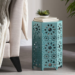 Patio 12" Side Table - Teal
