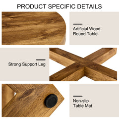 Wooden Dining Table - Natural Wood