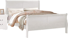 Solid Wood Eastern King Bed - White