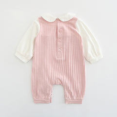Baby embroidered jumpsuit - Pink