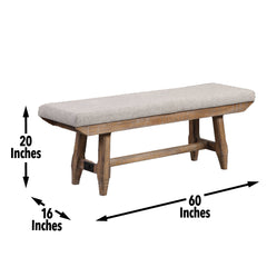 Riverdale Bench - Dark Brown