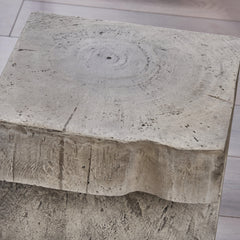 Contemporary Z Side Table - Light Grey