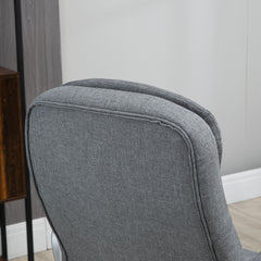 High Back Home Office Chair with Adjustable Height - Grey