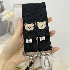 Cute Bear Baby Stroller Hook, Black or Beige, 1 pack
