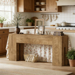 Rustic Side Table,Stylish Wooden Console Table
