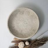 Organic Stone Decorative Tray 12x12x3’’ - Beige