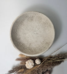 Organic Stone Decorative Tray 12x12x3’’ - Beige