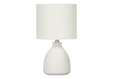 Lighting, 17"h, Table Lamp, Cream Ceramic, Ivory / Cream Shade, Modern