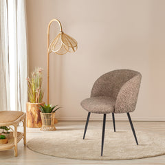Teddy Dining Armrest Chair (Set of 2) - Light Brown