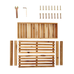 Acacia Wood Bench - Natural Color